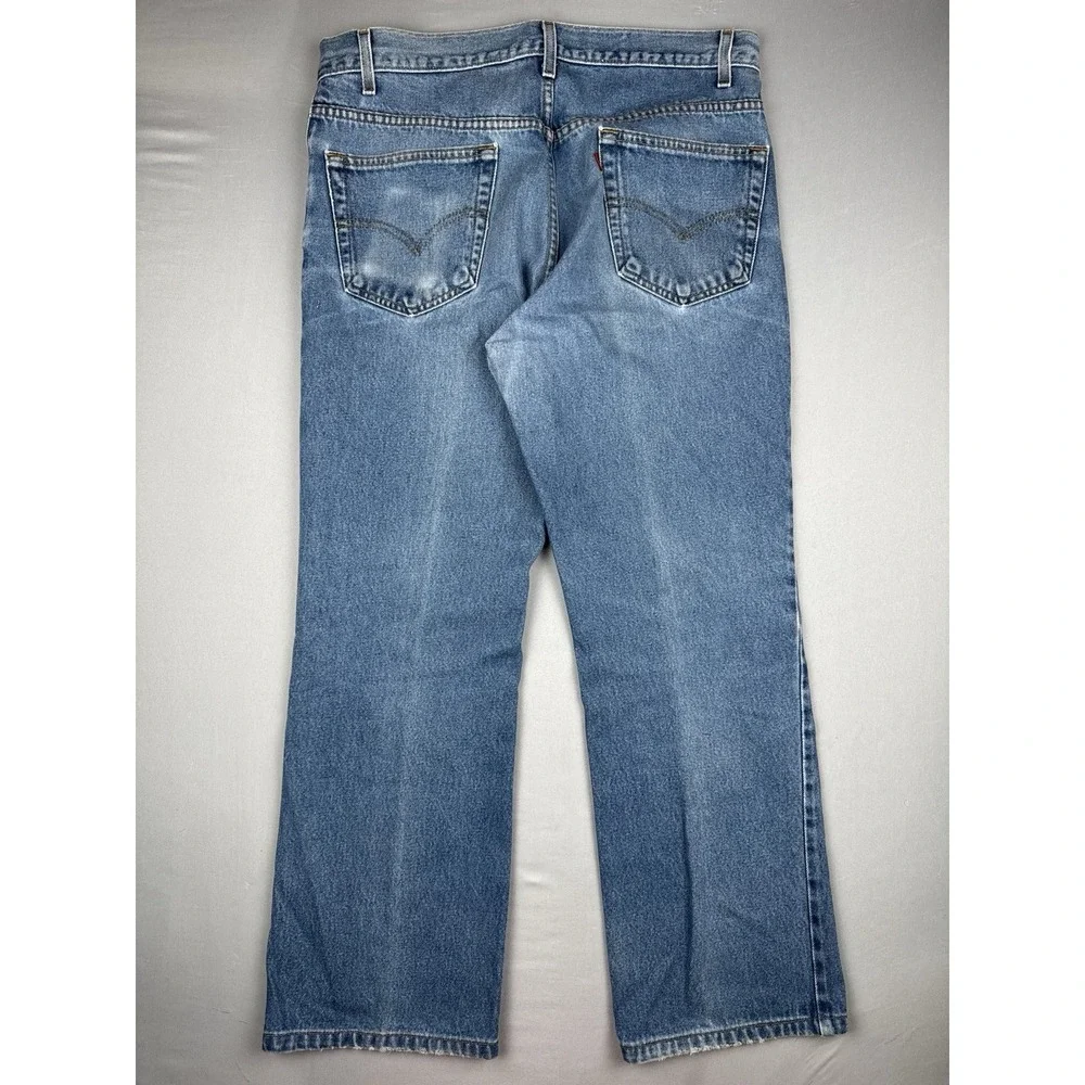 Vintage 90s Levi's 517 Boot Cut Jeans 36x29 Red Tab USA Made
